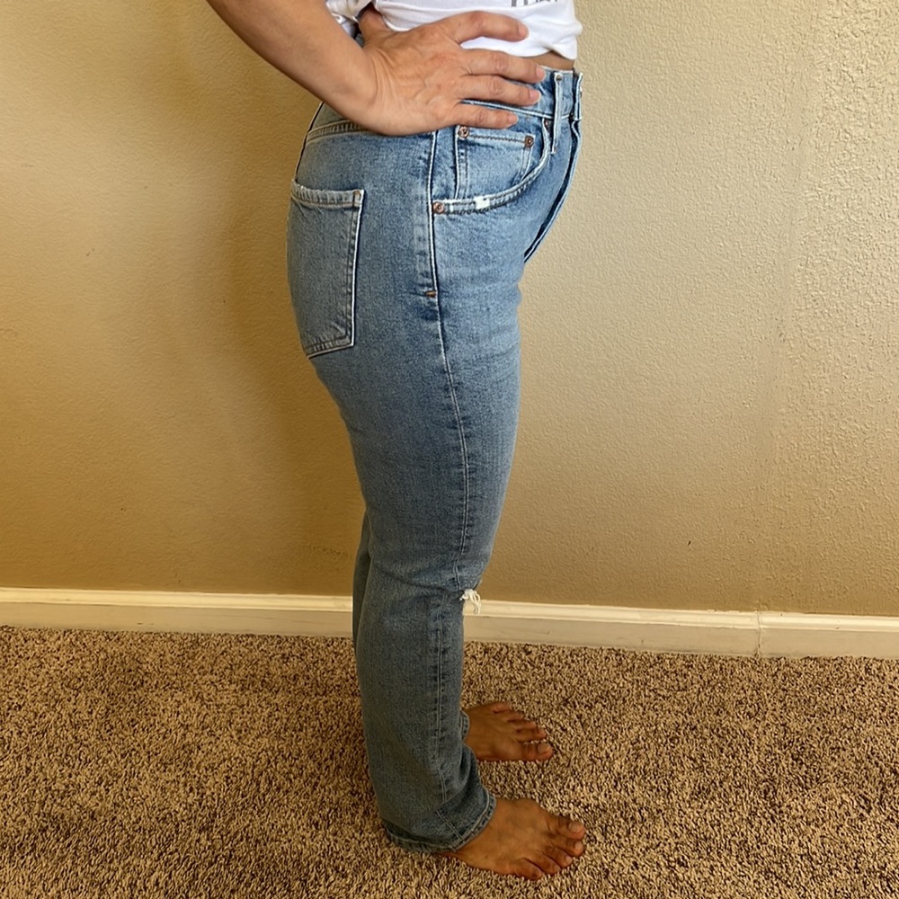 Agolde Riley Distressed Jeans Size 24 - Picture 15 of 16